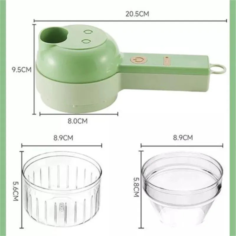 Coupe-légumes électrique portatif 4 en 1