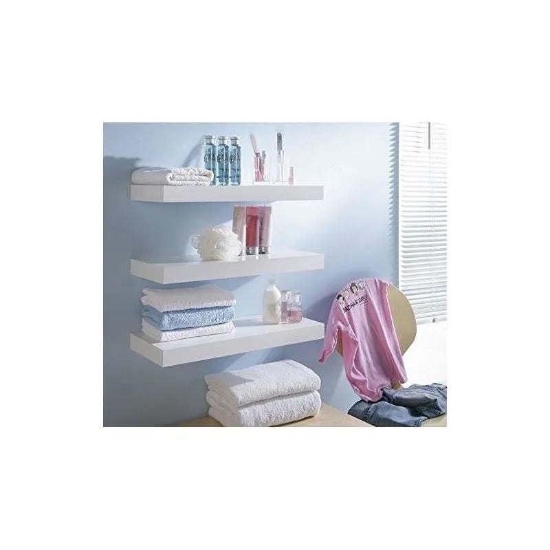 Étagère - Murale à fixations invisibles - 60 Cm - Blanc