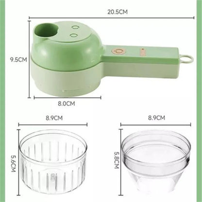 Coupe-légumes électrique portatif 4 en 1