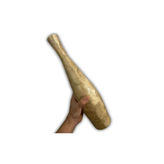 DJO Vase à fleurs en nacre beige - Forme LONG diam 10cm long 45cm
