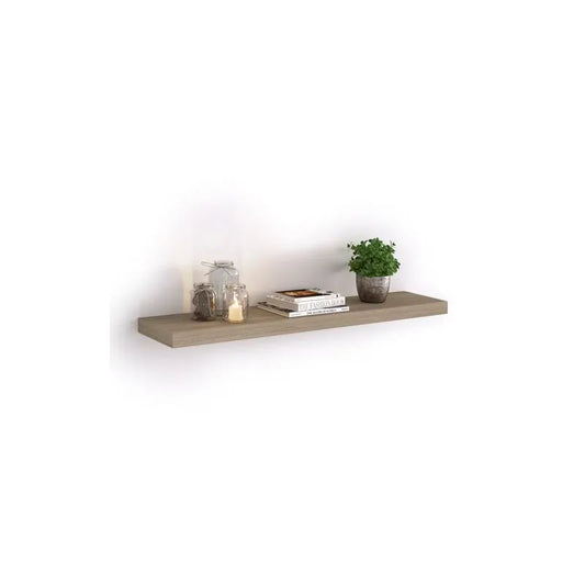Étagère - Murale à fixations invisibles - 60*24*4 cm - Chêne brossé