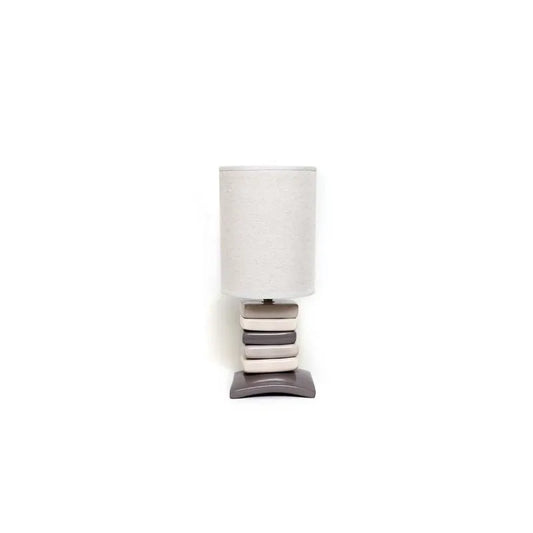 Lampe De Chevet - Céramique - Galet carré - 46 cm
